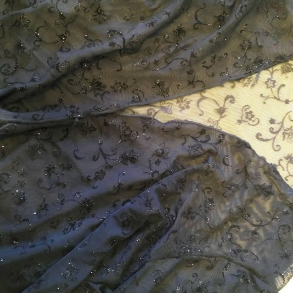 Tie-Up Bolero Jacket - Sparkly Black - Picture 2 of 2